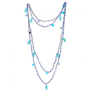 Collana uncinetto con Goccie Collana uncinetto con Goccie